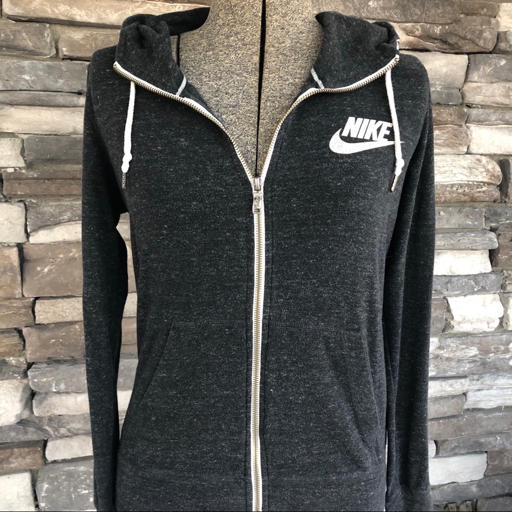 Dark Grey Nike Vintage Zip Up